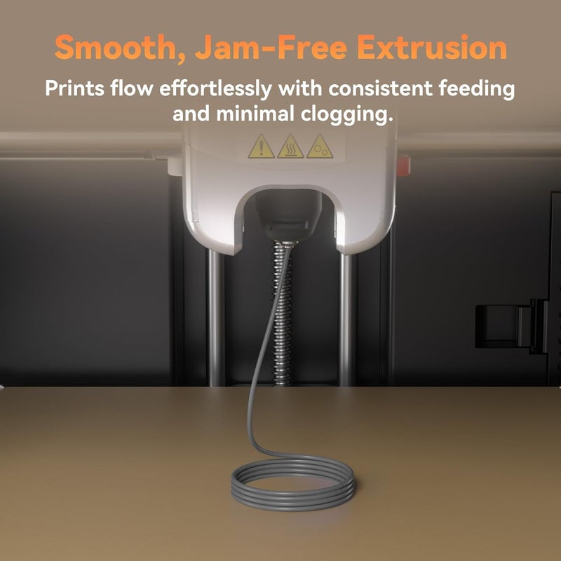 FLASHFORGE PLA Filament 1.75mm +/- 0.02mm, Matte Grey 3D Printer Filament 1kg (2.2lbs) Spool, Excellent Printing Performance, Easy to Use for Most FDM 3D Printers - Image 5